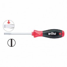Wiha Softfinish® Slotted Workshop Screwdriver - Round Blade - 10.0 mm - 00711